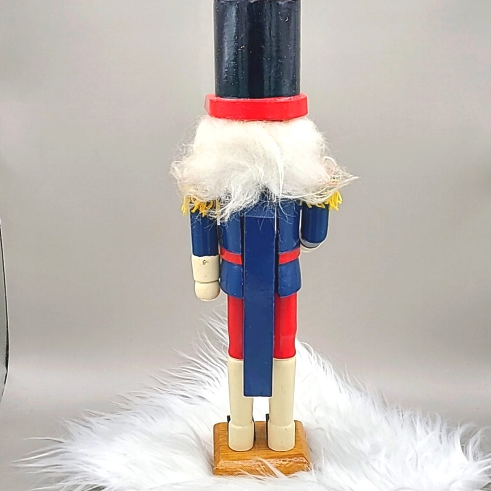 Vintage Classic Nutcracker Soldier Figurine - Red, Blue, and Gold - Picture 7 of 8